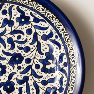 Vajilla 4 piezas azul y blanco