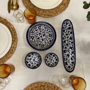 Pack vajilla 4 platos azul