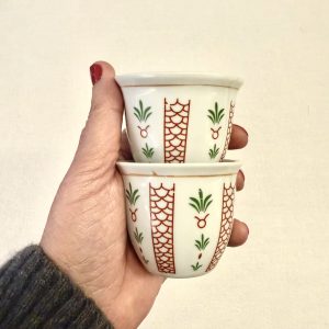 Tacita de café árabe - rojo