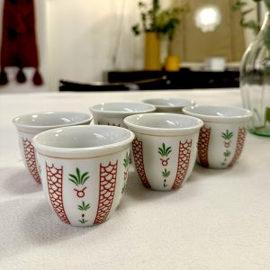 Pack 6 tacitas de café árabe - rojo