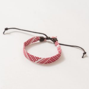 Pulsera padrón kufiya - Roja